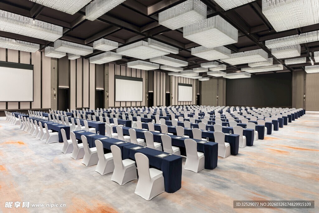 宽敞现代的大型会议室