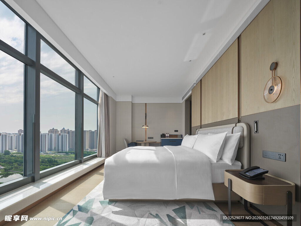 现代简约风卧室开阔视野