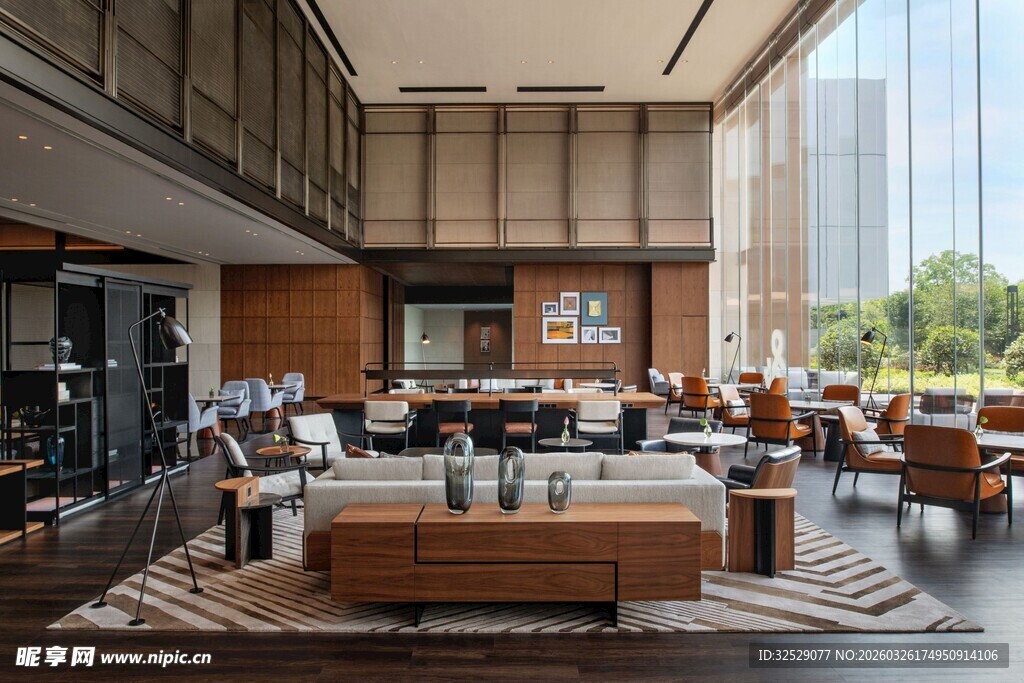 现代风格宽敞舒适客厅空间