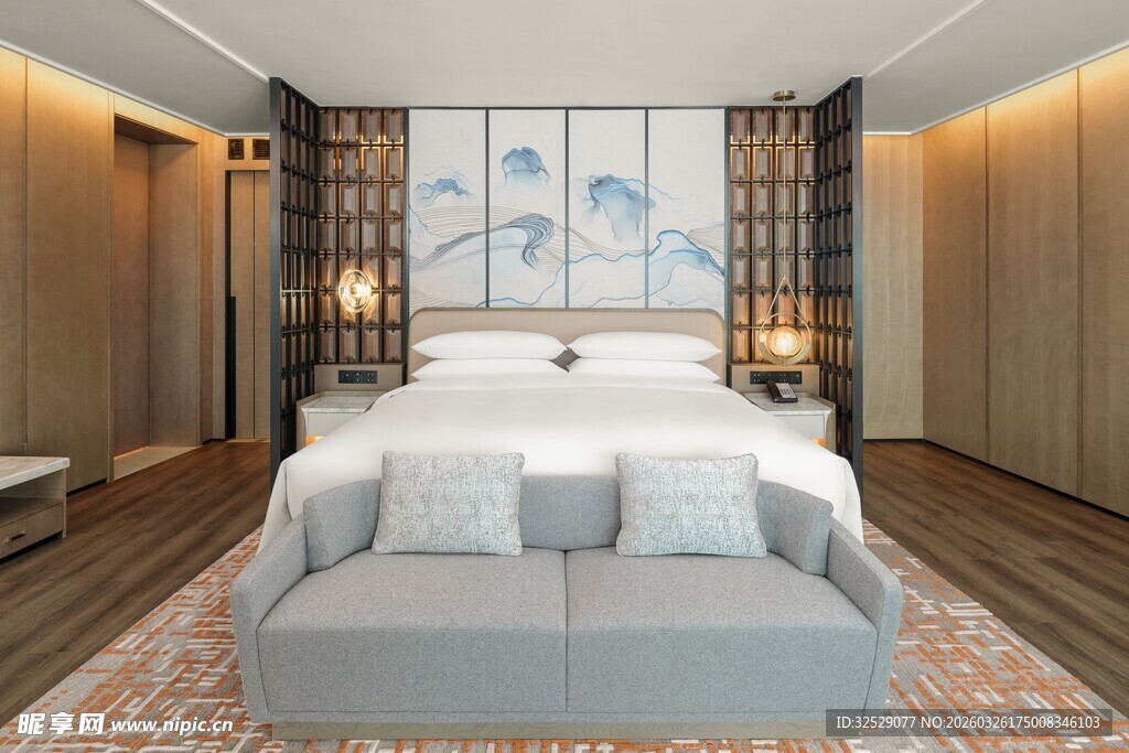 中式典雅风格豪华卧室