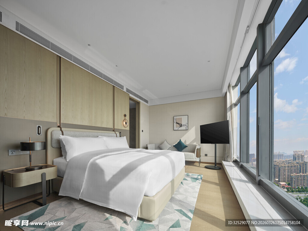 现代高层卧室景观