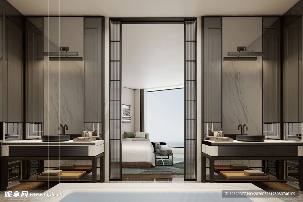 现代简约风格的雅致浴室