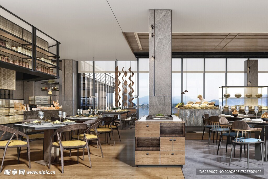 现代风格温馨餐厅室内景