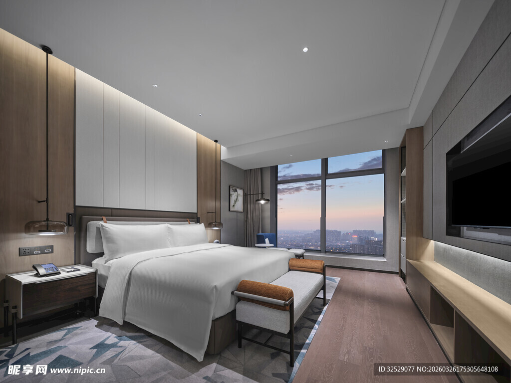 豪华观景酒店卧室空间