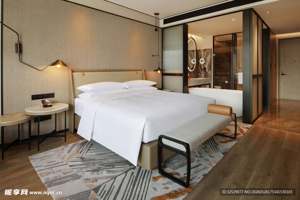 现代简约风格精致卧室