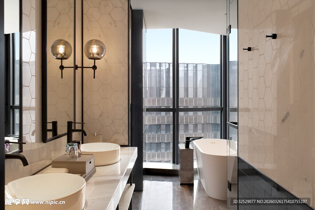 现代简约风格豪华浴室