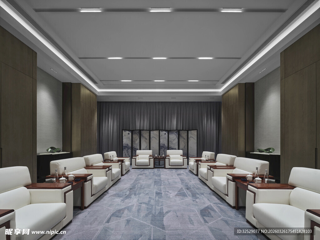 现代风格高端会议室场景
