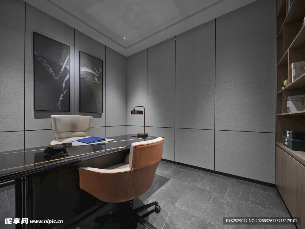 现代简约风办公空间一角