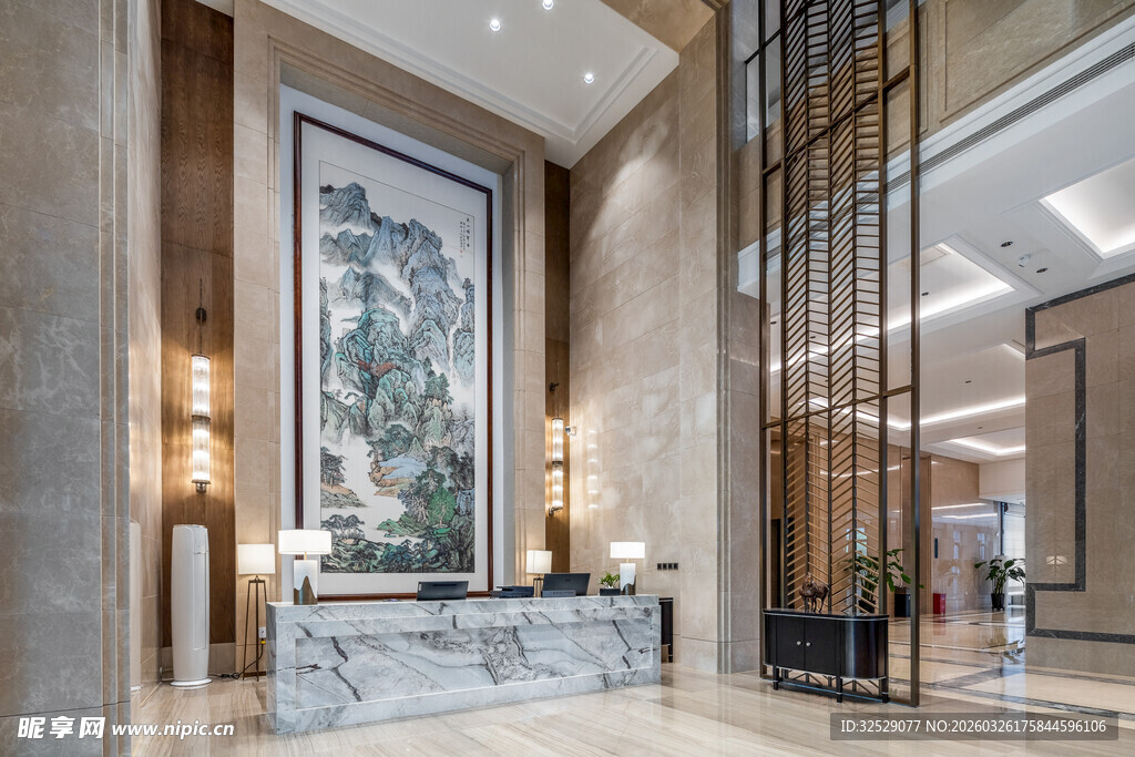豪华酒店大堂室内设计
