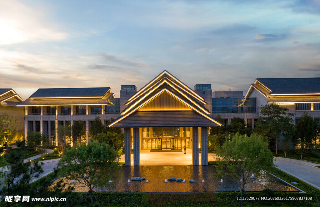 中式风格精美建筑景观