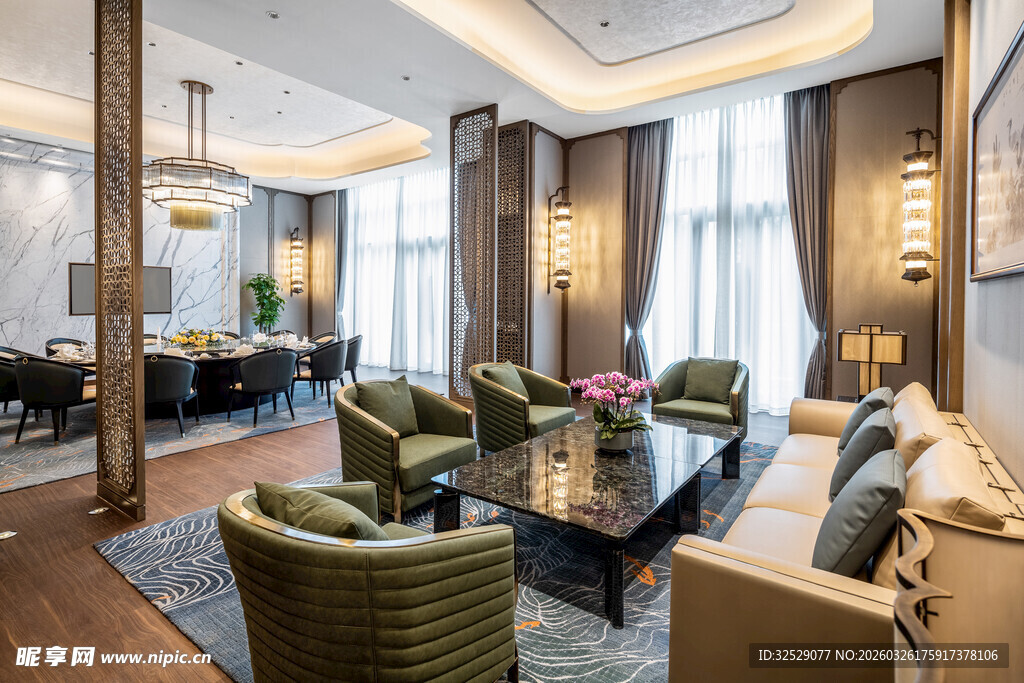 豪华现代风格客厅室内设计