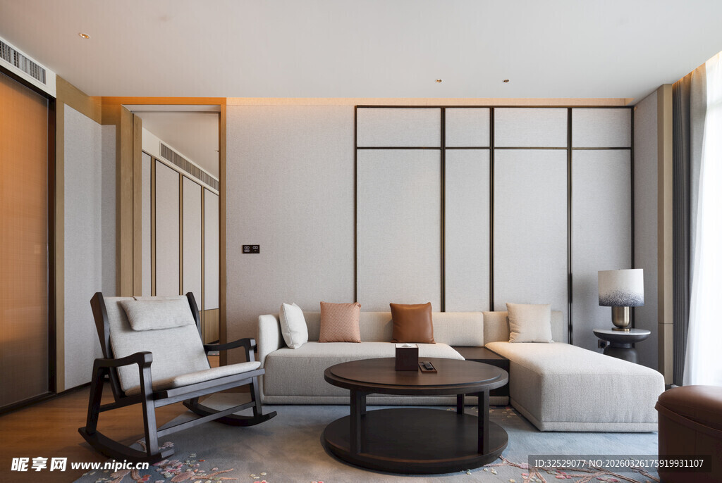 现代简约风客厅室内场景