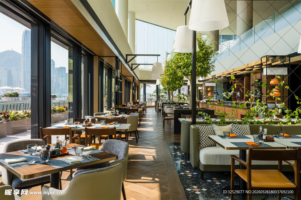 现代风格户外餐厅景观