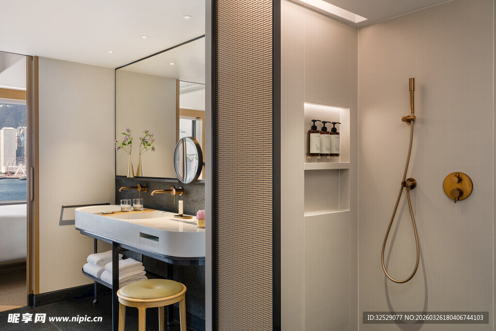 现代简约风格浴室一角