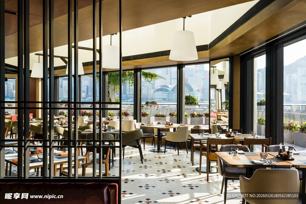 现代雅致餐厅室内景观