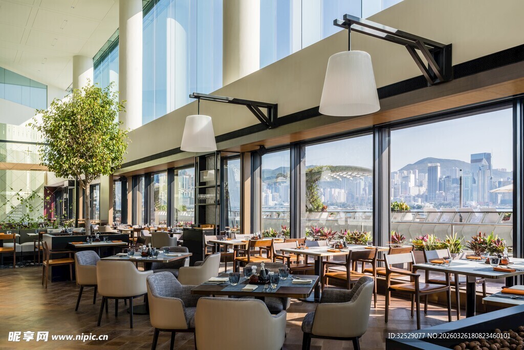 现代简约风格餐厅室内景