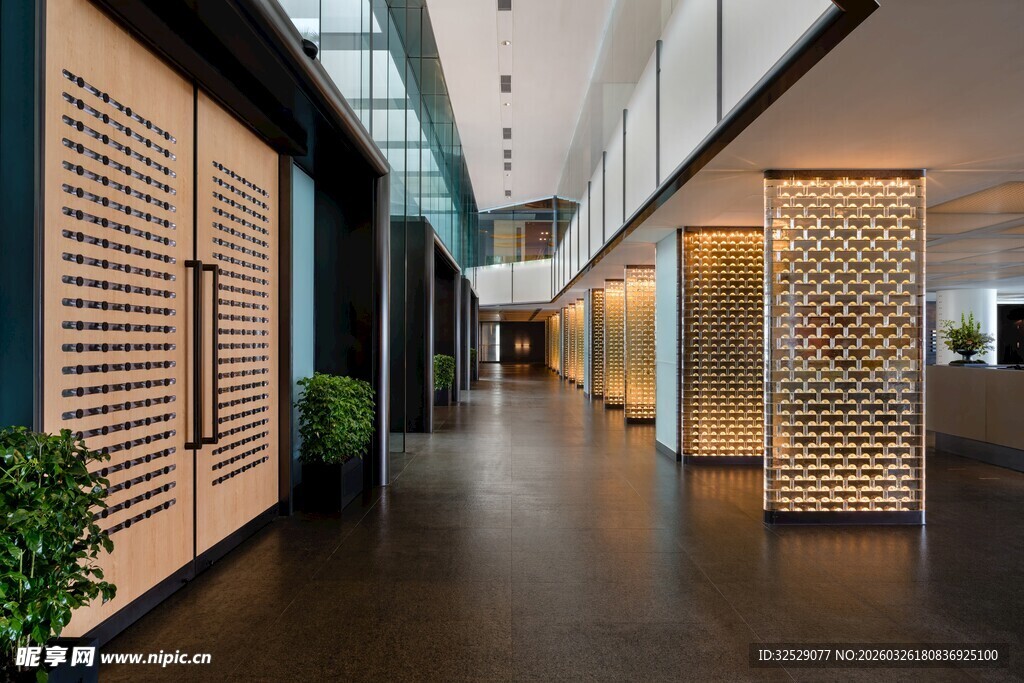 现代时尚的走廊空间设计