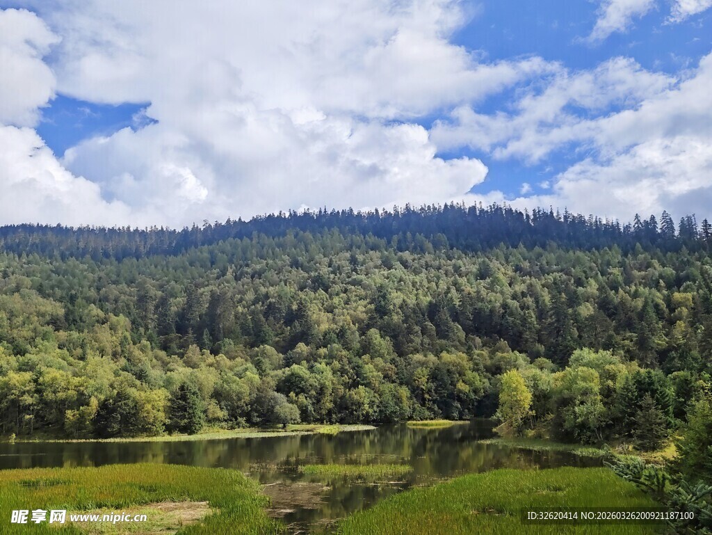 山林绿野间的自然美景