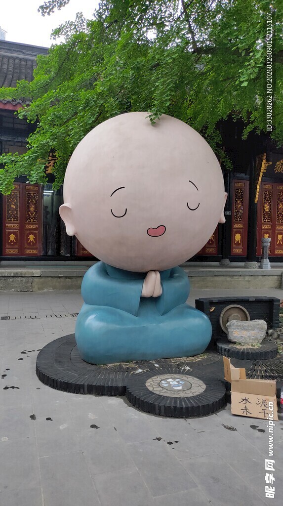 大圣慈寺小和尚雕塑