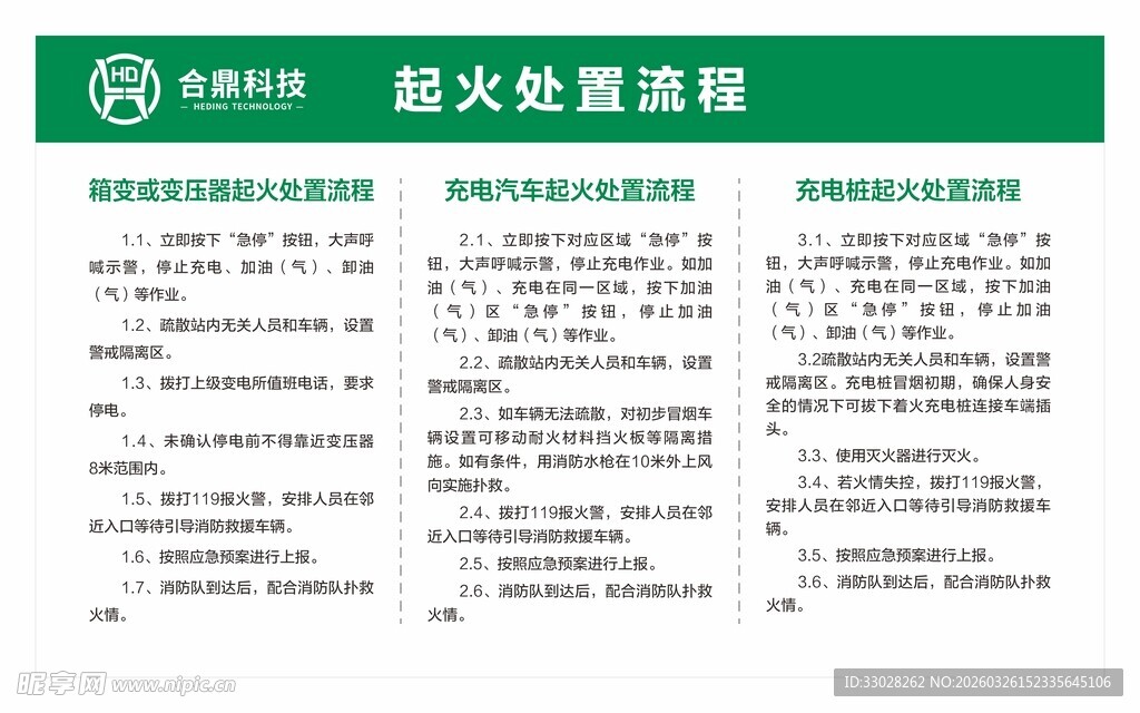 电动汽车充电起火处置流程