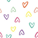 多彩爱心图案背景