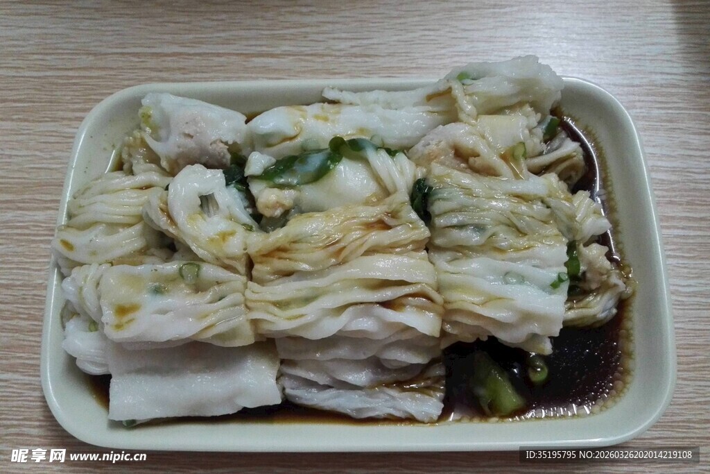 美味肠粉诱人色泽