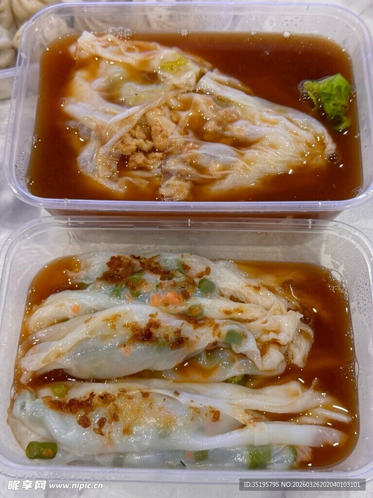 美味肠粉双份诱人呈现