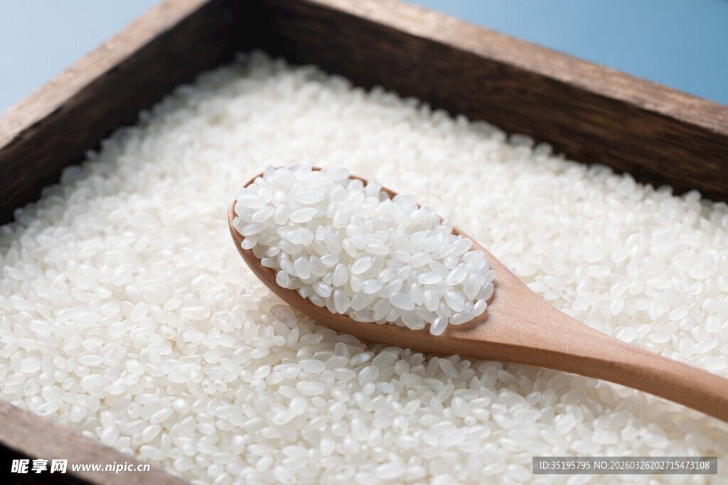 木勺中的白砂糖特写