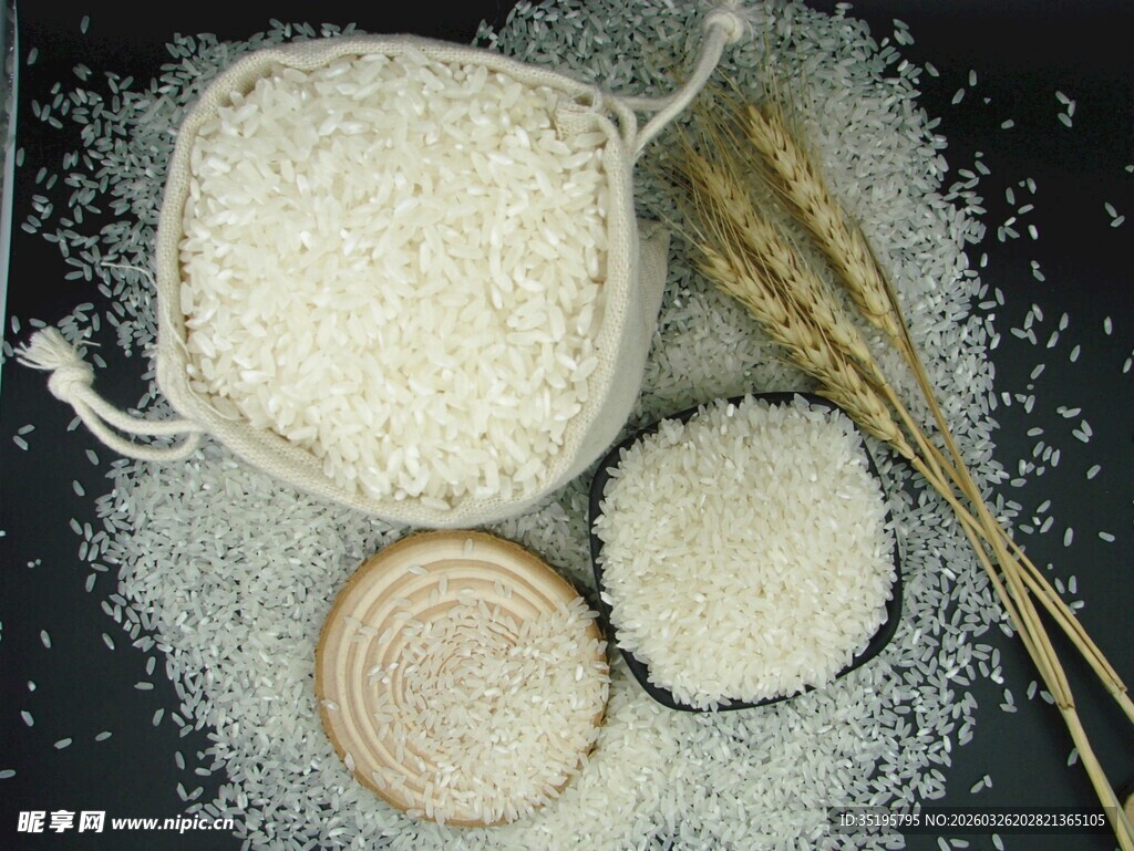 优质大米及稻谷展示