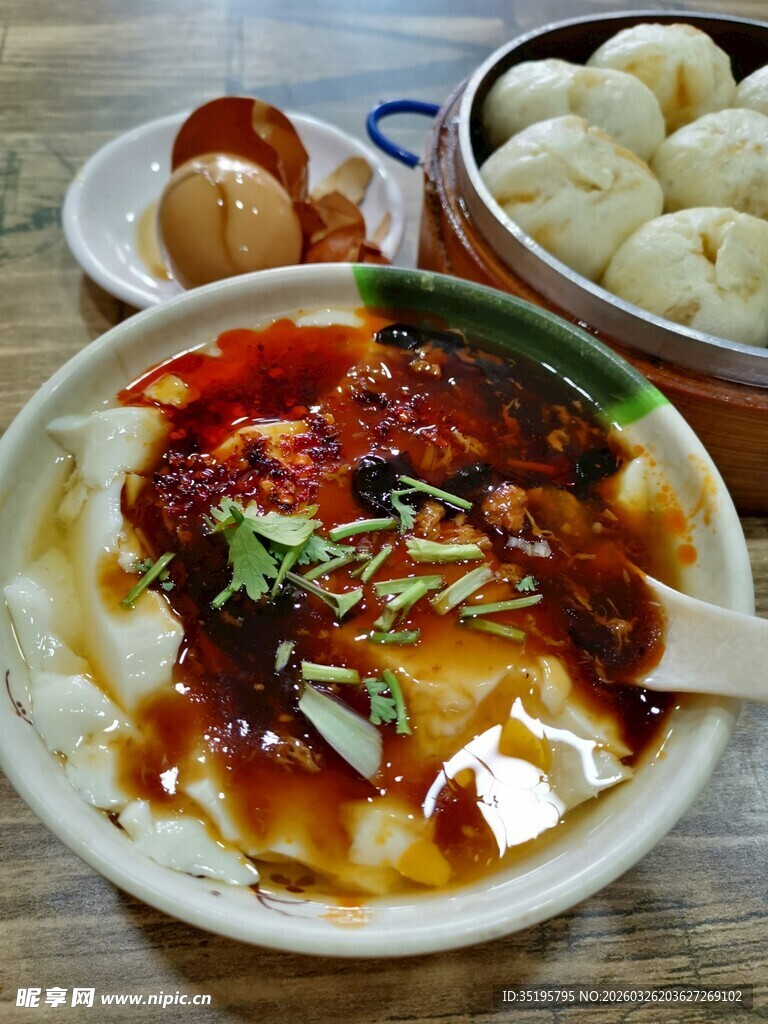 美味中式早餐美食组合