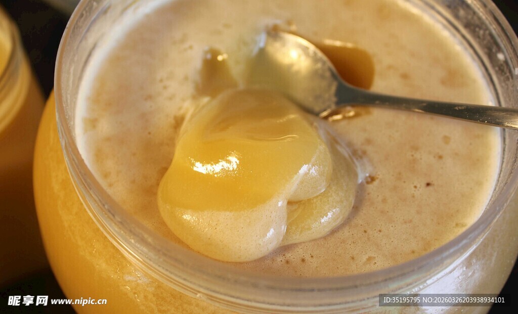 蜂蜜酸奶特写