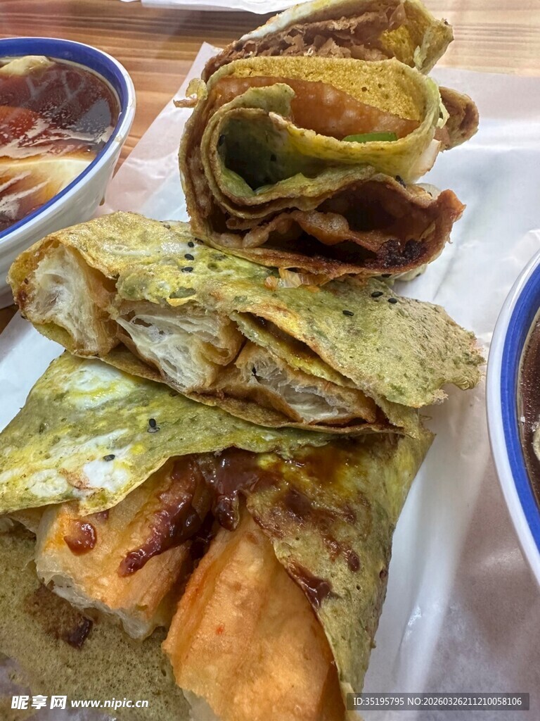 美味煎饼果子特写