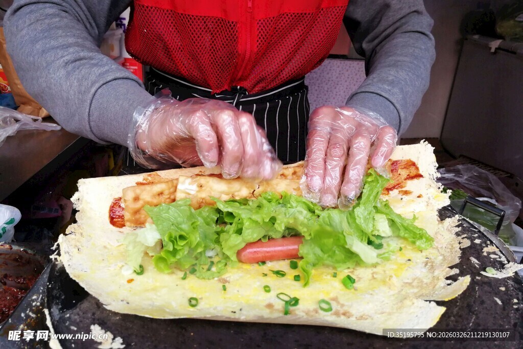 手工制作美味蔬菜煎饼