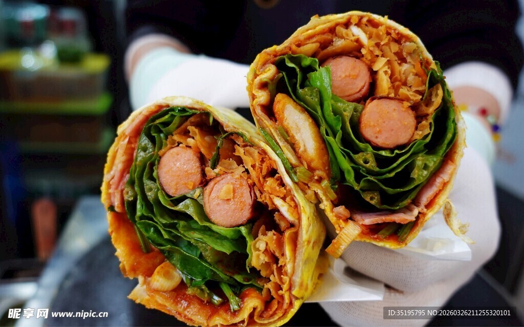 美味蔬菜鸡肉卷