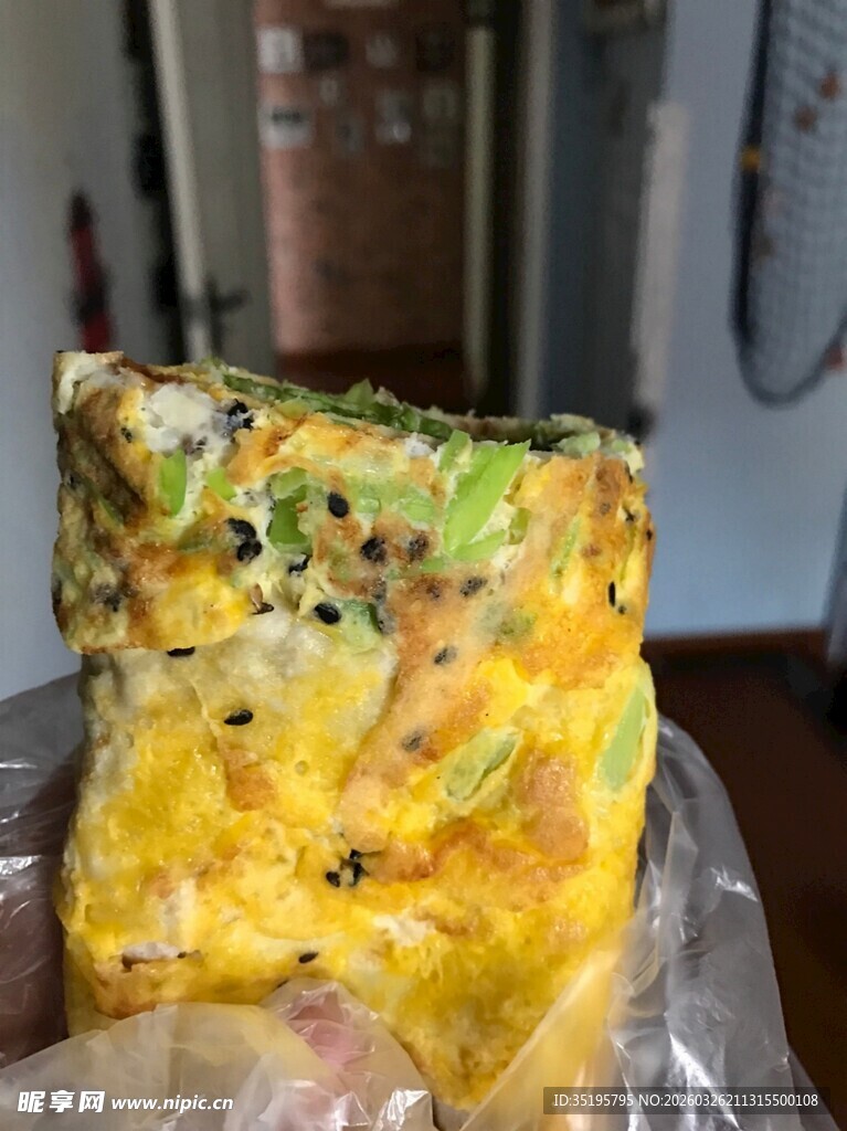 美味蔬菜鸡蛋煎饼