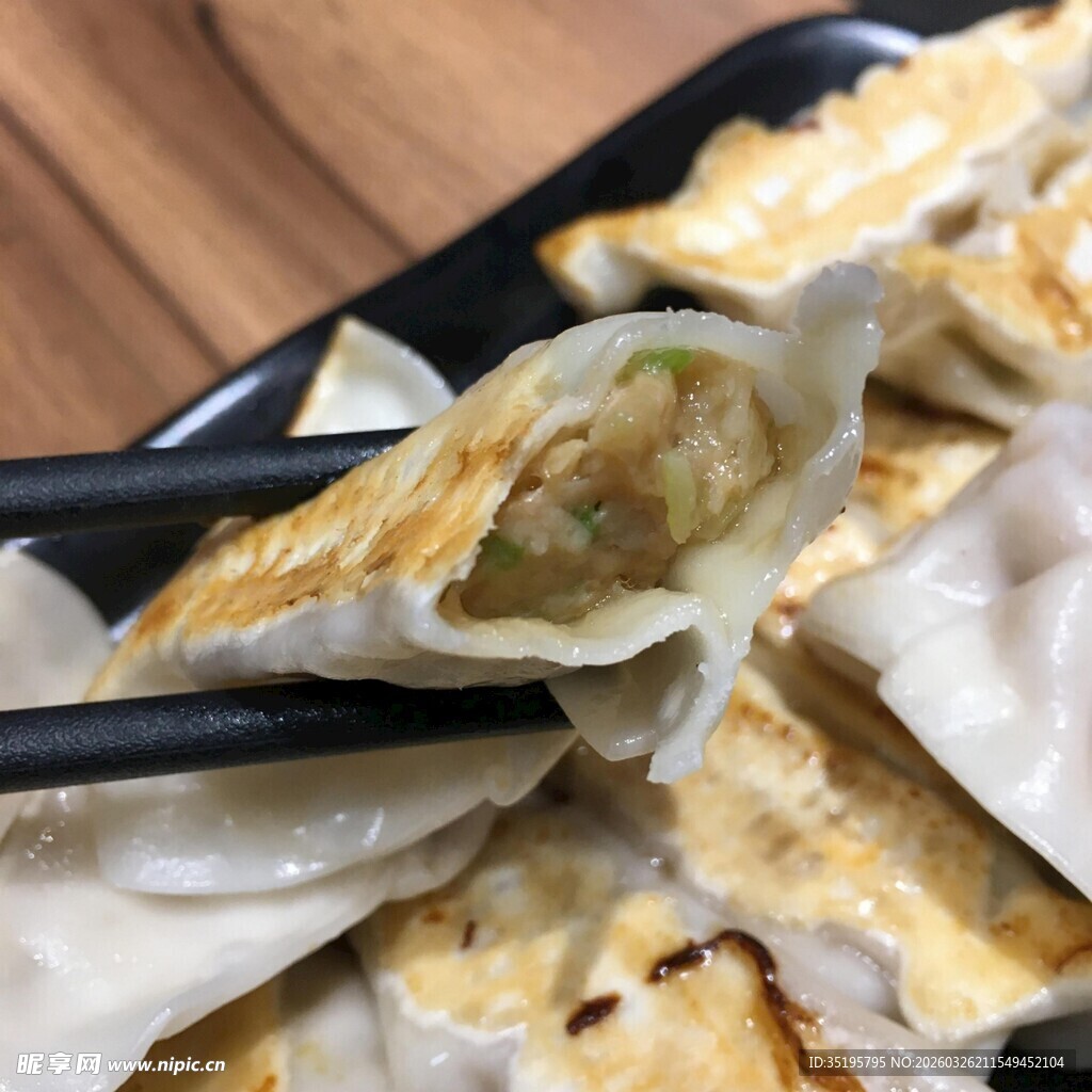 美味煎饺特写