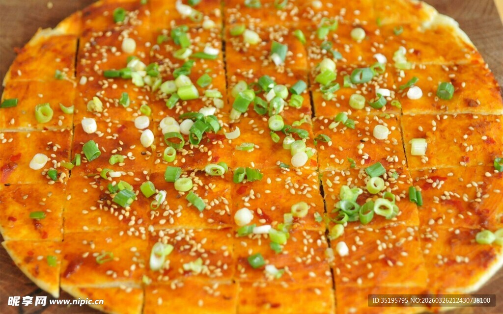 美味葱花酱香饼