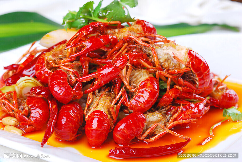 美味香辣小龙虾佳肴