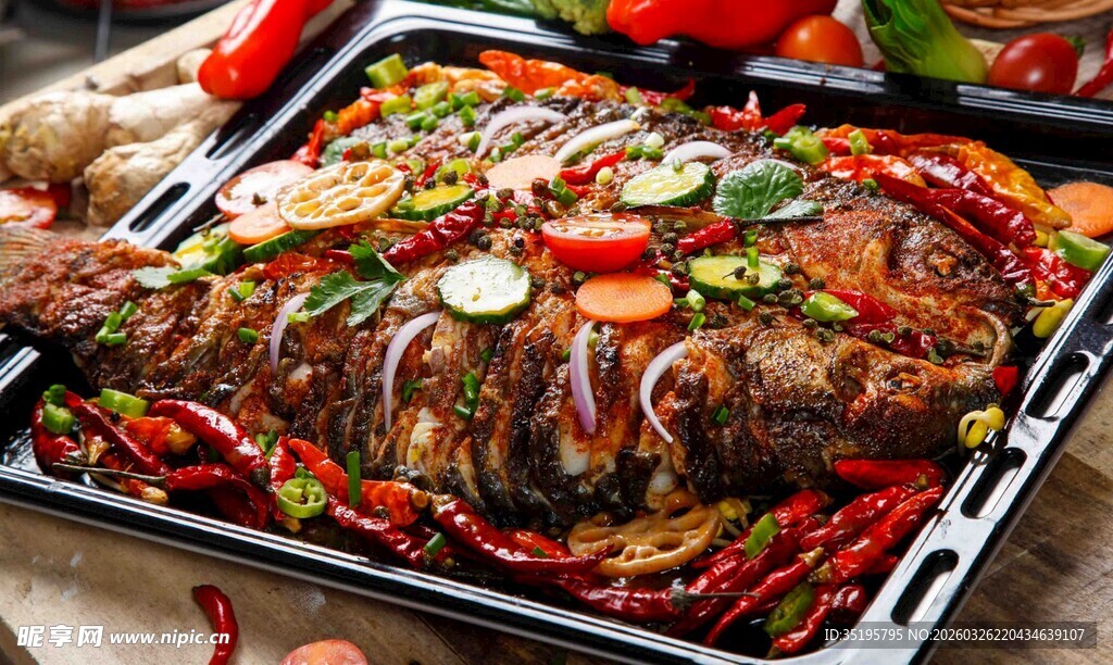 香辣美味烤全鱼