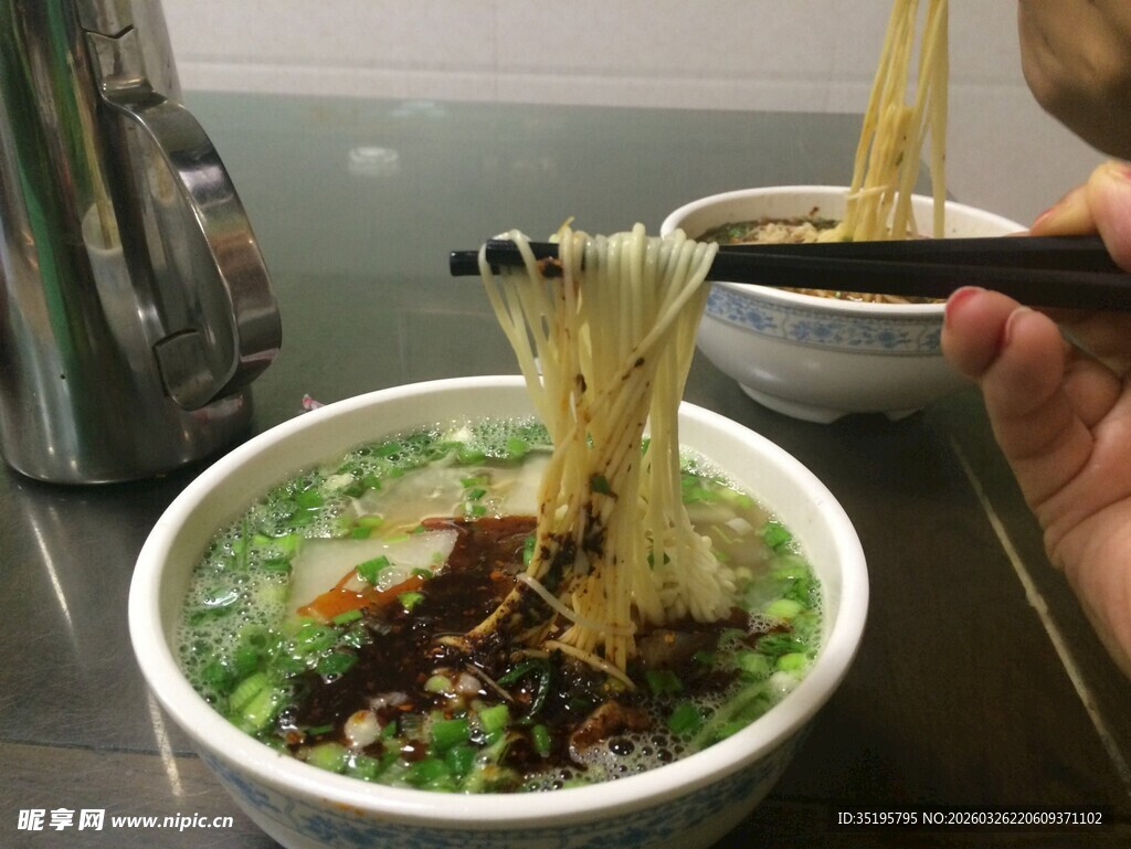 美味拉面特写