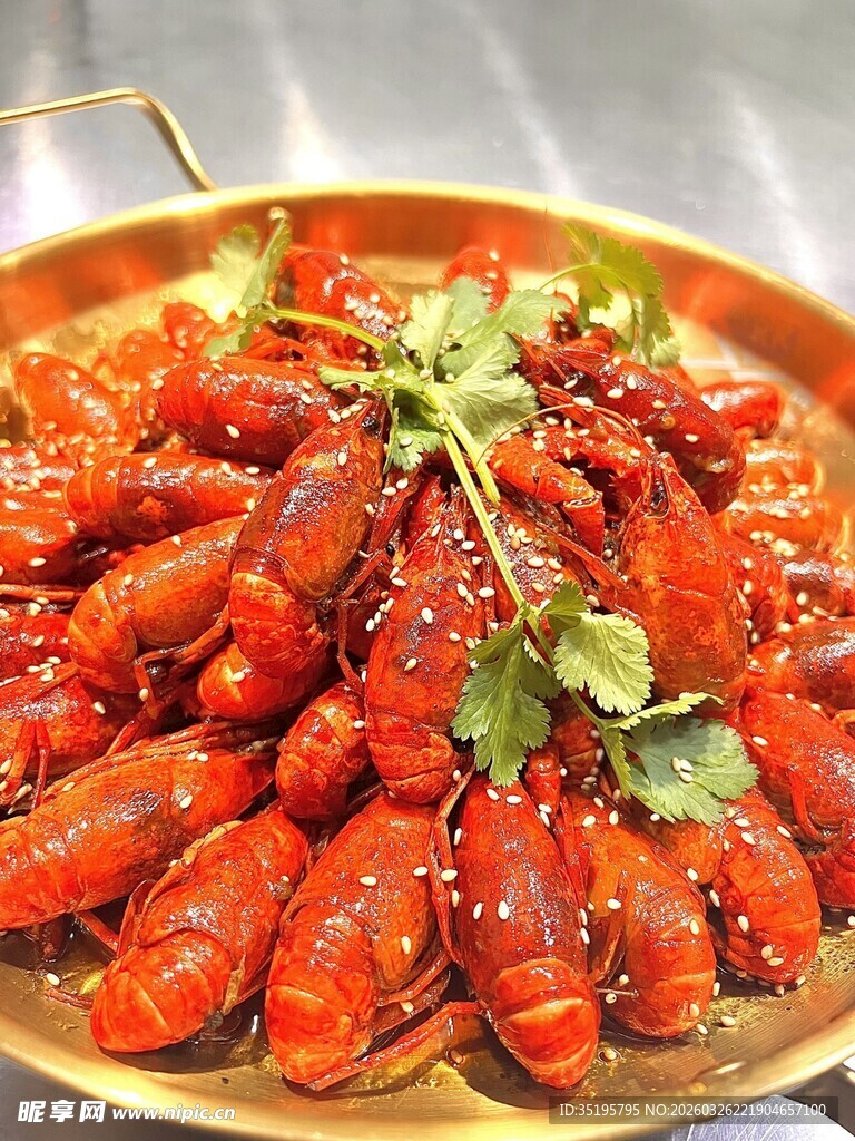 美味诱人的香辣小龙虾
