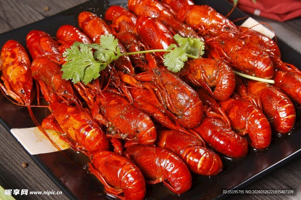 美味诱人的香辣小龙虾
