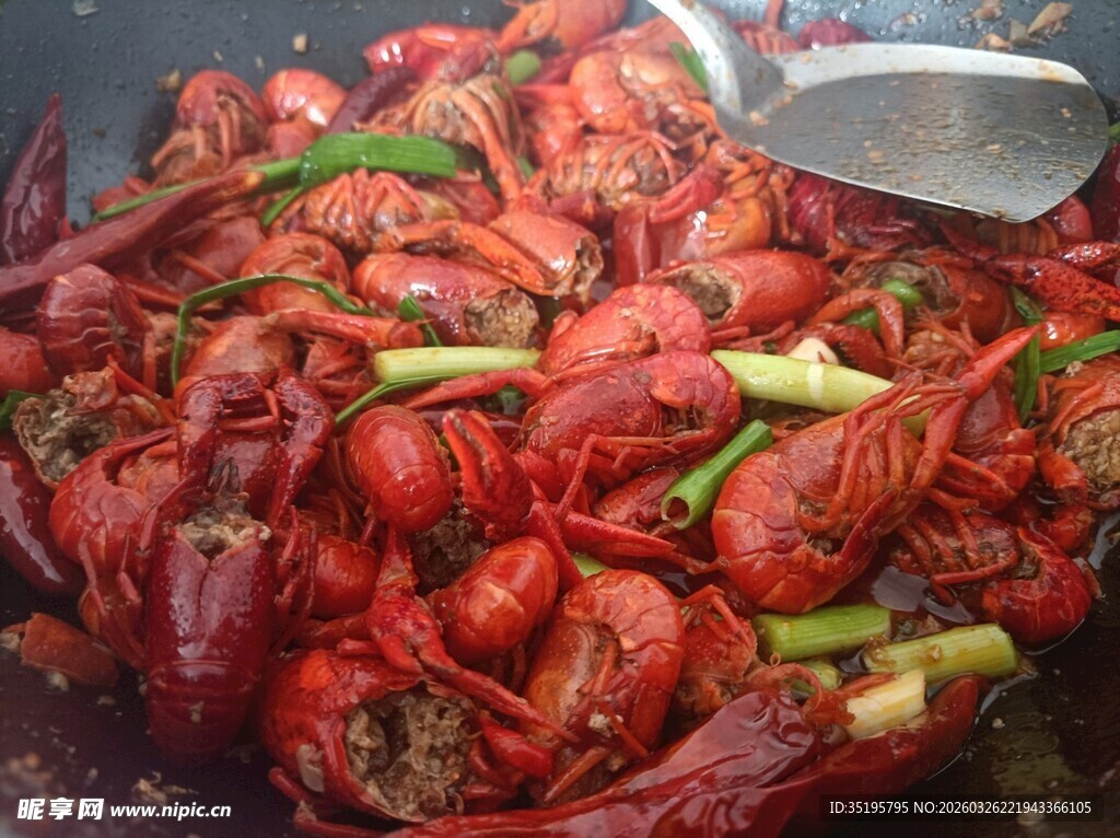 美味诱人的麻辣小龙虾