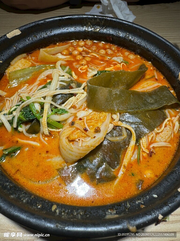 韩式海鲜拉面锅