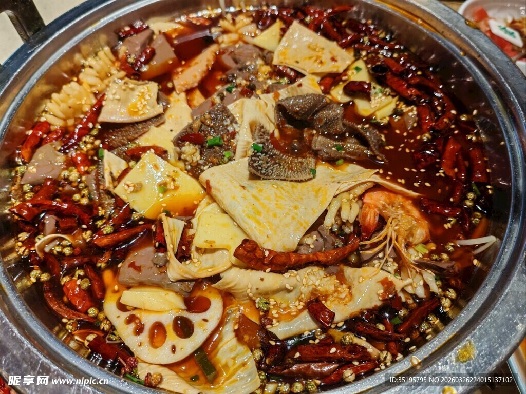 麻辣鲜香的美味火锅食材