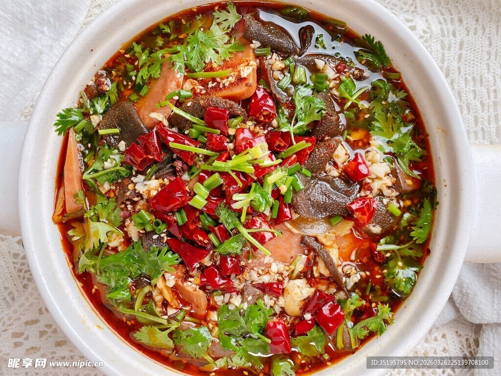 香辣美味毛血旺大盆装