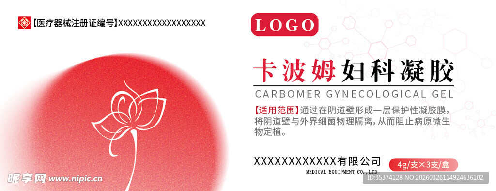 卡波姆妇科凝胶设计文字可编辑