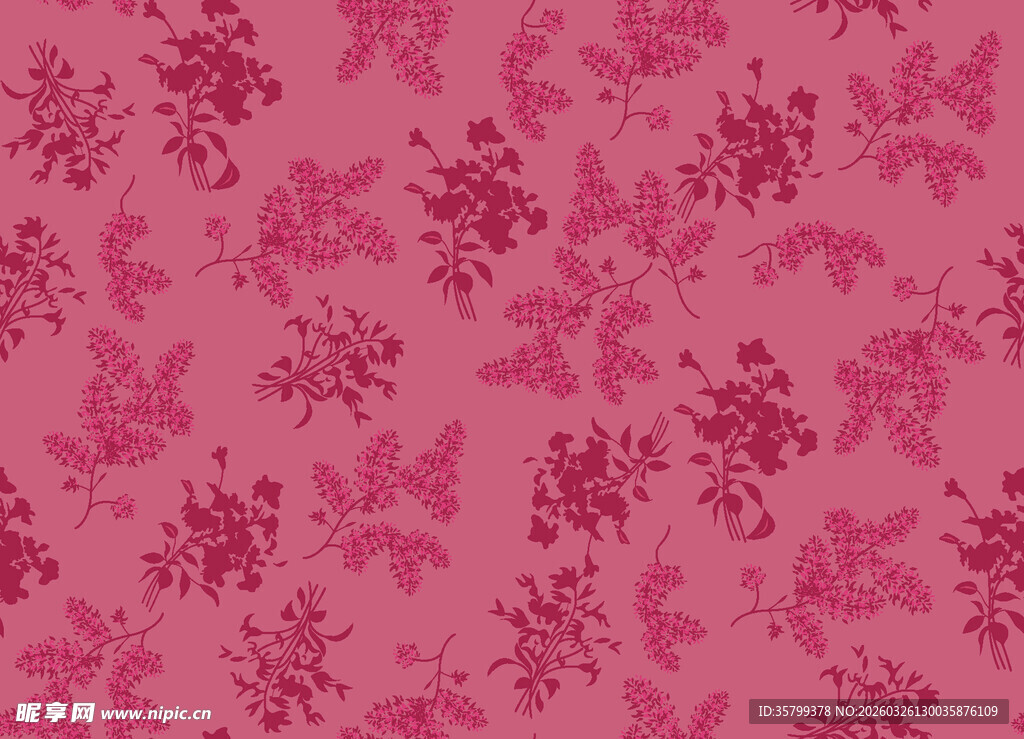 粉色花卉图案背景纹理