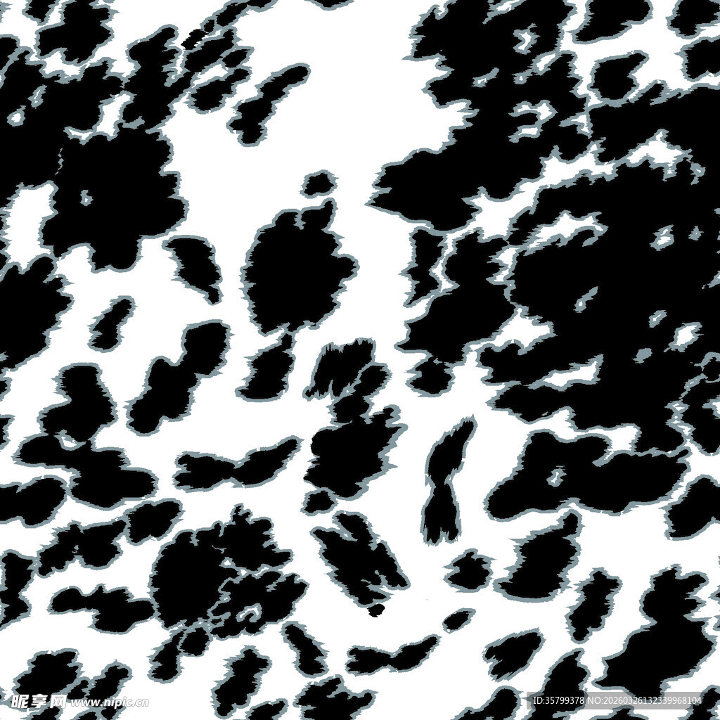 黑白抽象豹纹图案纹理