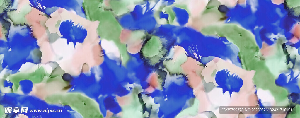 多彩花卉抽象图案背景